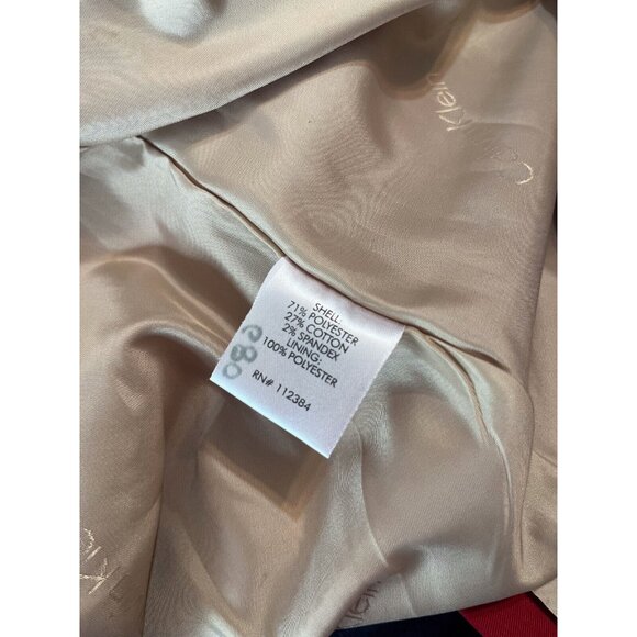 Red Calvin Klein trenchcoat with belt - Picture 10 of 10